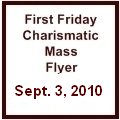 July 2010 First Friday Mass Flyer