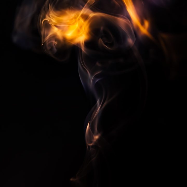 Fire Fire over a black background